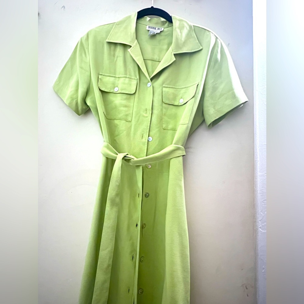 Robbie Bee vintage shirt silk dress